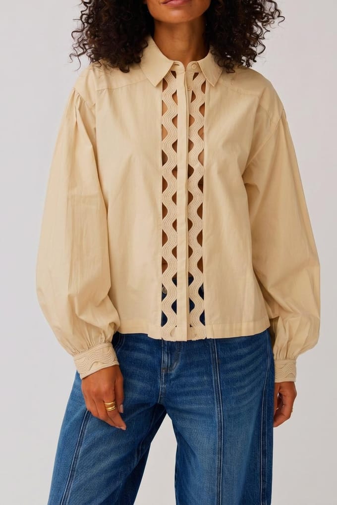 Alchemist Blouse Eva Sand Taglia: 34 | Maglie a manica lunga Outlet | Donna | Marrone