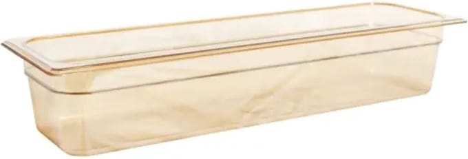 Rubbermaid Gastronorm voedselpan hitte bestendig 2/4 5.2 Liter - Amber - Polycarbonaat