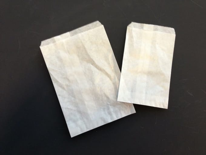 Inpakzakjes 10x16cm blanco pak a 1000