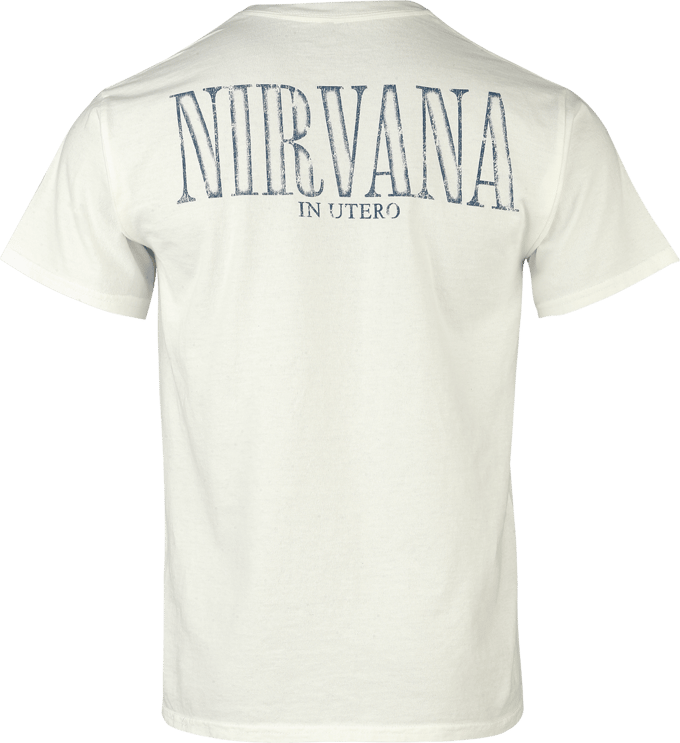 Nirvana T-shirt - In utero - S tot XXL - voor Mannen - wit