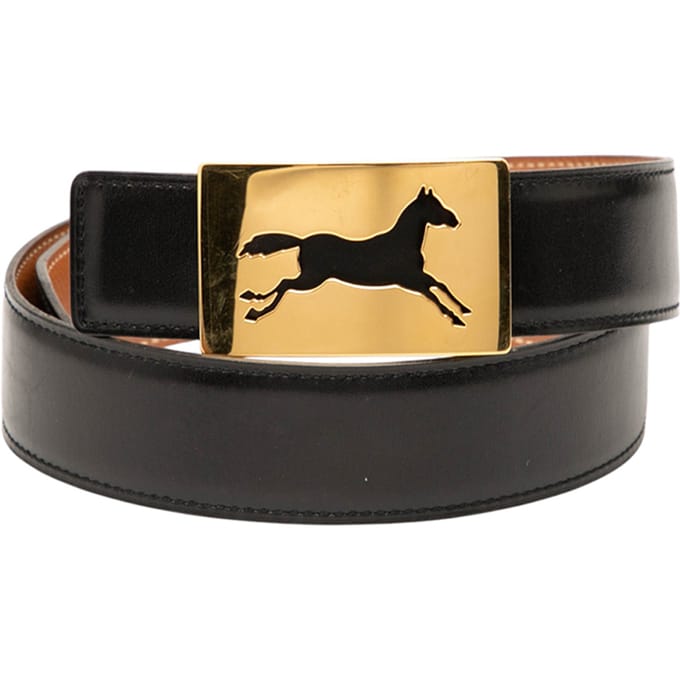 Tweedekans Box Calf Paardgesp Ceintuur