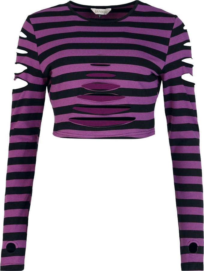 Banned - CHANTREA Crop top - M - Paars