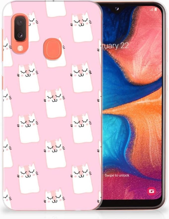 Samsung Galaxy A20e TPU Hoesje Sleeping Cats