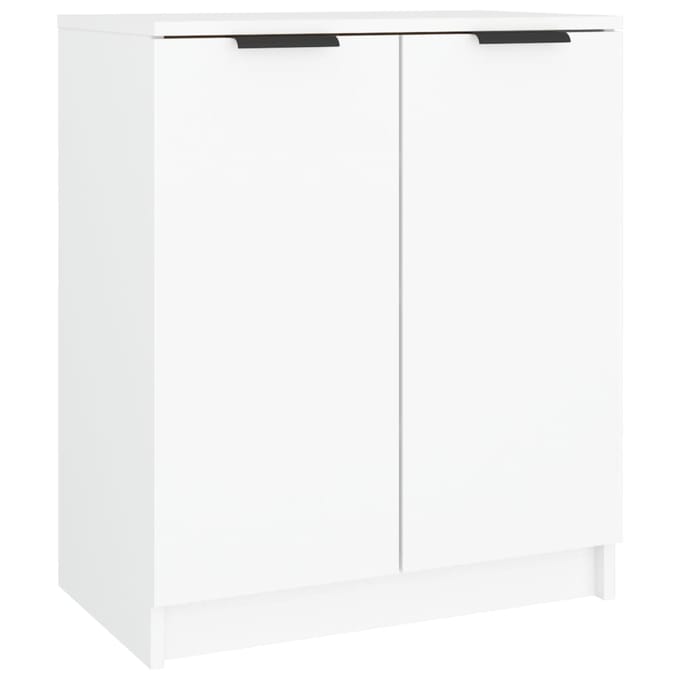 vidaXL - Schoenenkast - 59x35x70 - cm - bewerkt - hout - wit