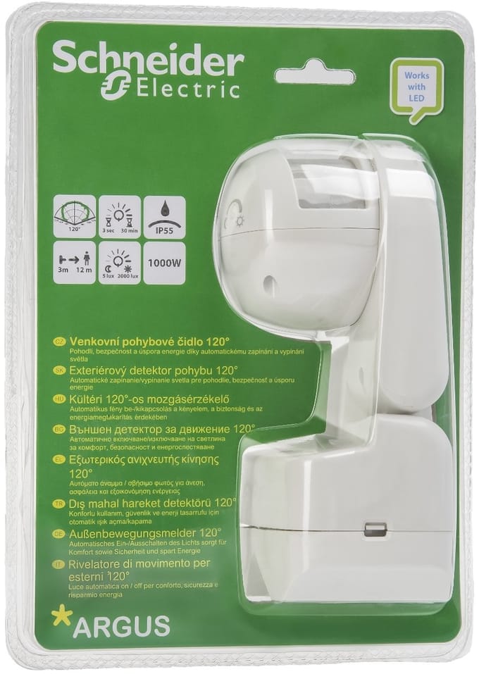 CCTR1P004 EcoStruxure Schneider Electric Inbouw bewegingsmelder - ARGUS standard outdoor 120° - Polarwit
