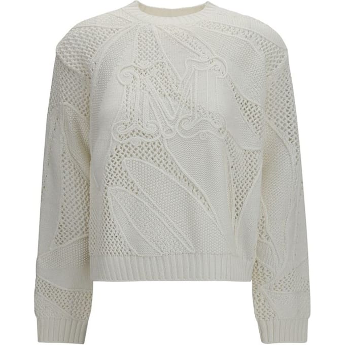Max Mara Witte Katoenen Sweatshirt