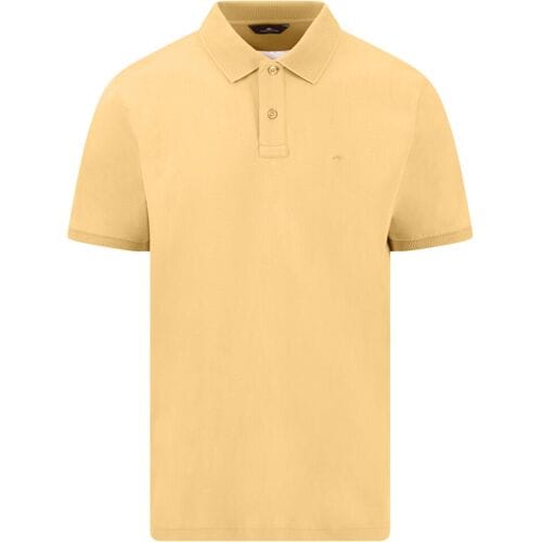 Fynch-Hatton Polo Uni Color Compact Cotton Pale Yellow / male