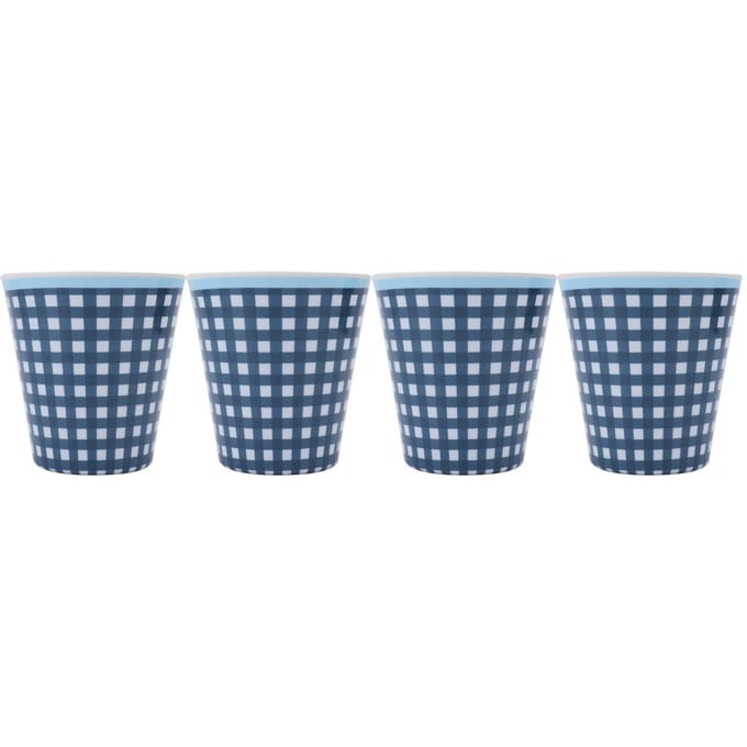 4 stuks/set Originaliteit Melamine Kop Imitatie Porselein Watermok voor Restaurant School gray