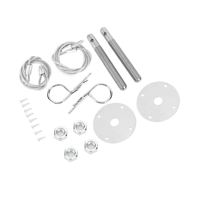 Motorkap Pinplaat Motorkap Vergrendelingsclip Kit Auto Gemodificeerd Accessoire white