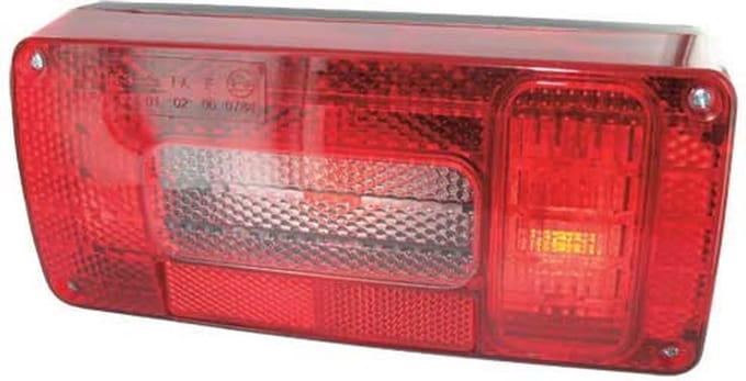 Achterlicht 100 x 215 mm E8 - links