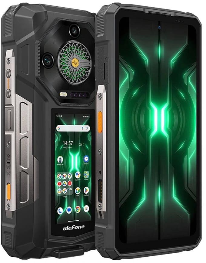 Ulefone Armor 33 Pro 5G robuuste telefoon 25500 mAh 512GB ROM 120Hz dubbel scherm 6.59" 3.4" achter scherm NFC Android smartphone Armor 33 Pro