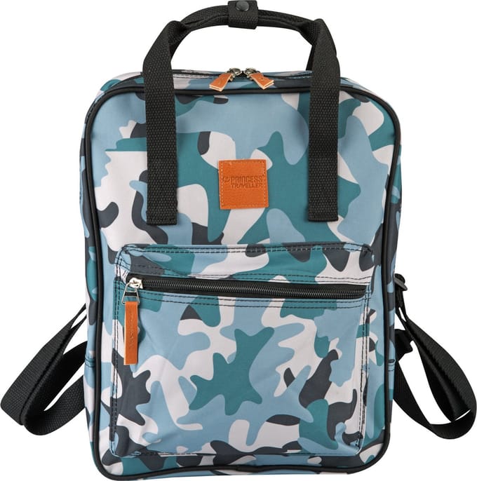 Princess Traveller Kids Collection - Rugzak - Legerprint - Vierkant