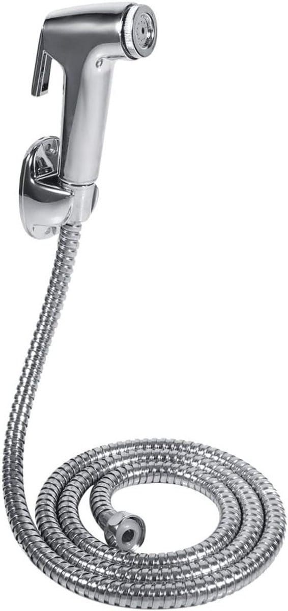 Complete Bidet Douche Set met Handdouche, Houder en Slang - Waterbesparende Badkameraccessoires van RVS