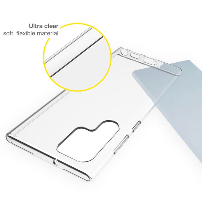 Accezz Hoesje - Geschikt voor Samsung Galaxy S22 Ultra - Clear Backcover - Transparant