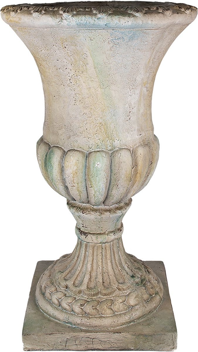 Clayre & Eef Bloempot 44x44x75 cm Groen Beige Magnesium (MGO)