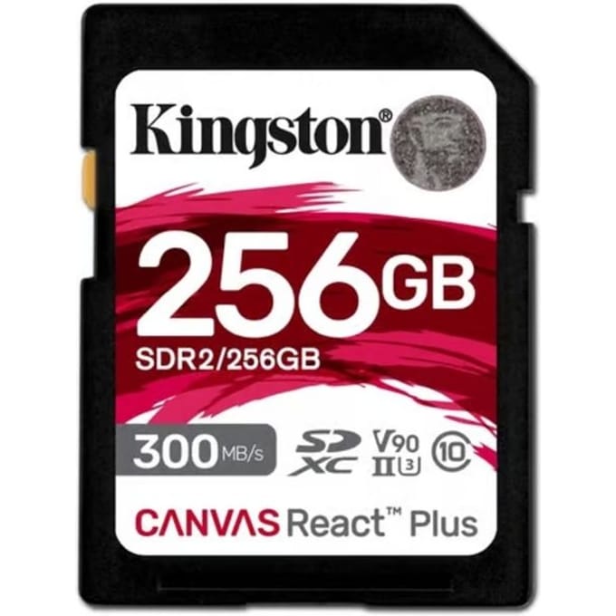 Kingston Canvas React Plus V90 SD - 300MB/s - 256GB
