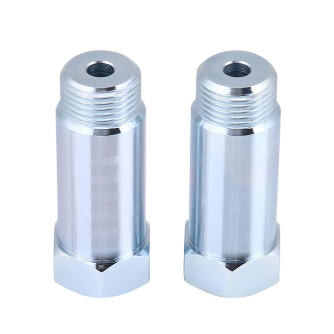 1 Paar Universele Rechte O2 Zuurstofsensor Verlengstuk M18*1.5 white