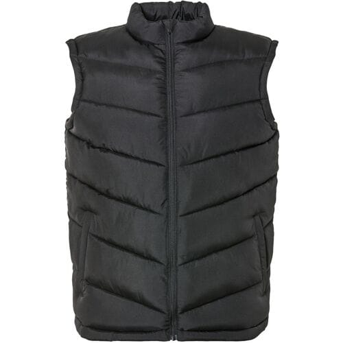LIVERGY Gewatteerde heren bodywarmer (Zwart, XXL)