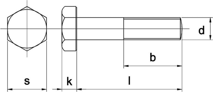 Bout Din931 8.8 M22X80Mm Elvz zonder Moer - 25 stuks