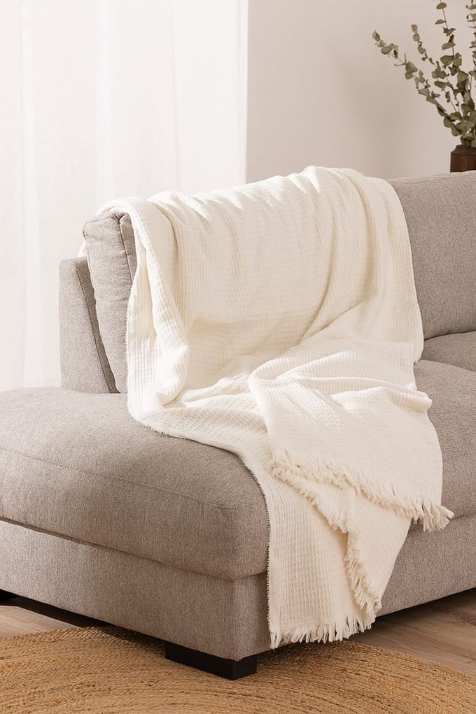 Belmarti Manta All Season plaid 180 x 240 cm - ivoor