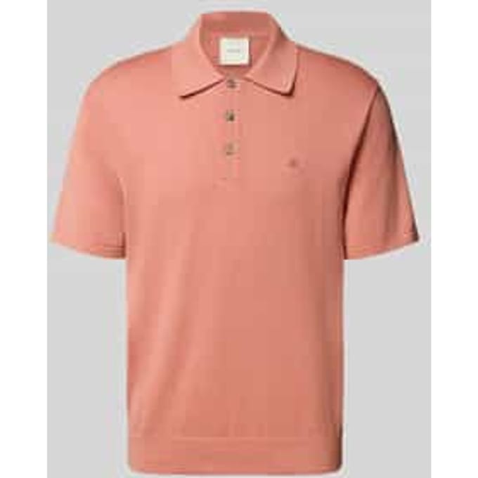 Regular fit poloshirt met logostitching, model 'SUPIMA'