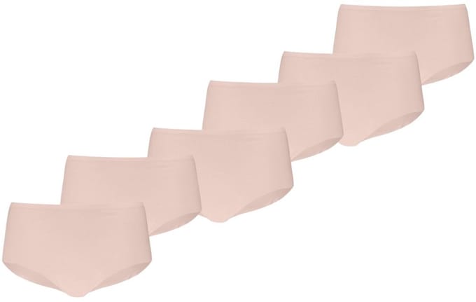 Puma - Dames - Mini Shorts - Invisible Cotton - 6-pack - Light Pink - Maat S