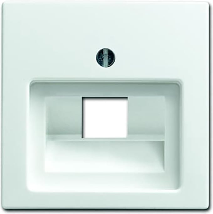 Busch Jaeger Balance afdekplaat 1xRJ45 / RJ11 alpinwit 1803-914