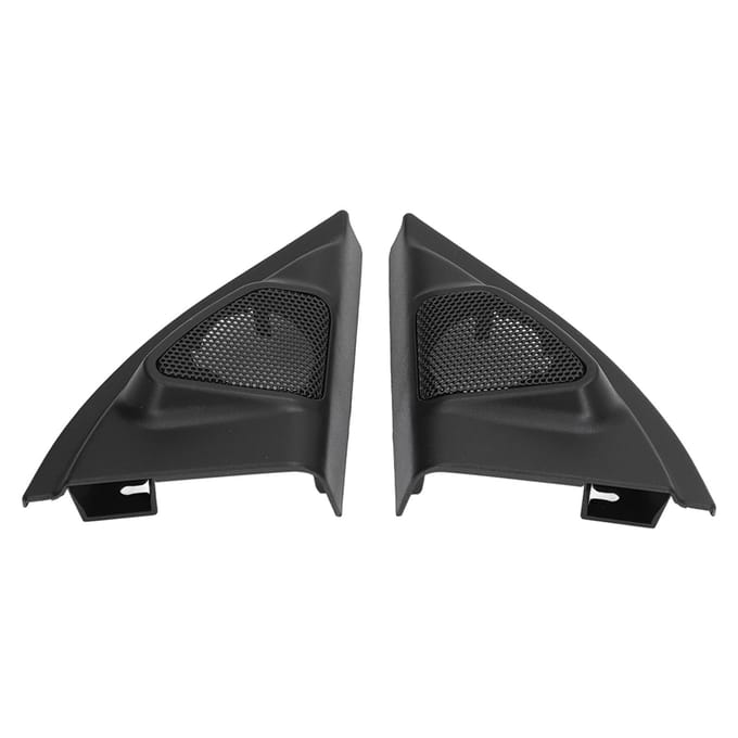 2 stuks Auto Deurstijl Tweeter Afdekking Sierlijst Luidsprekerpaneel Vervanging voor Vios YARiS 2014+ gray
