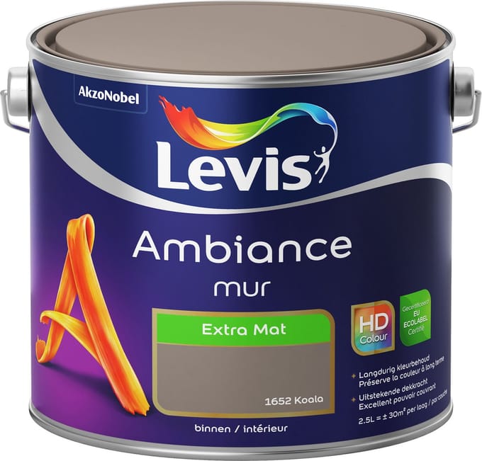 Levis - Ambiance Mur Extra Mat - Koala - 2,5 L