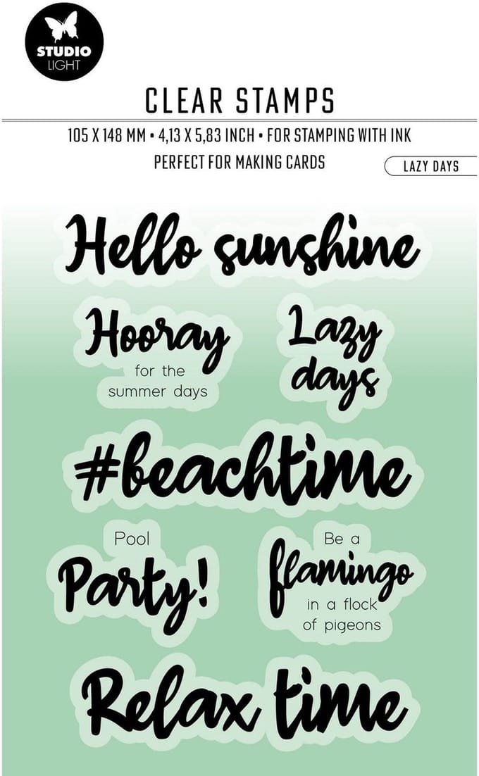 Studio Light By Laurens Clear Stamp Lazy Days