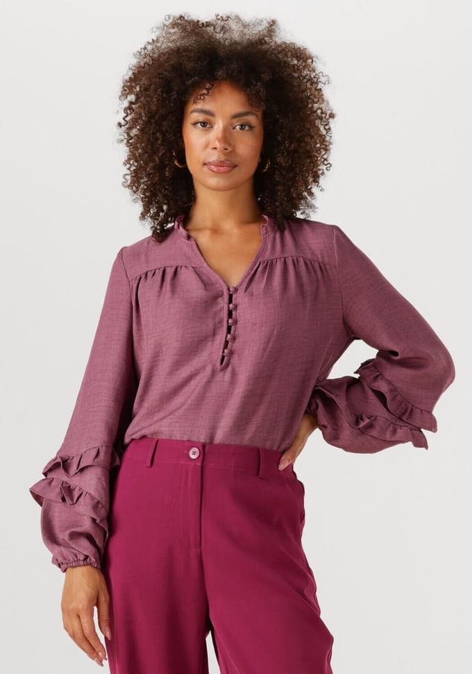 Ydence Blouse Jacky Dames - Jurken - Paars - Maat XS