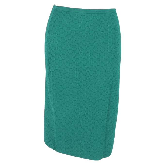Diane Von Furstenberg midi-rok met patroon in groene wol