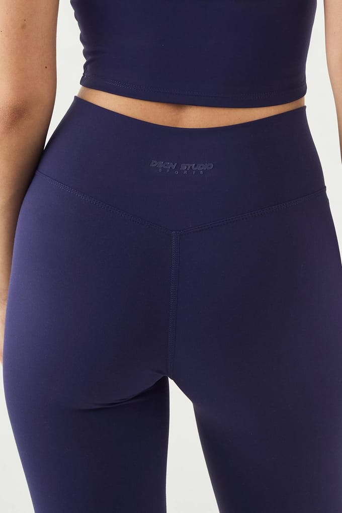 Dames DSGN Studio Ultra Sculpt Wrap Taille Legging | Blackberry | Maat: 2XL