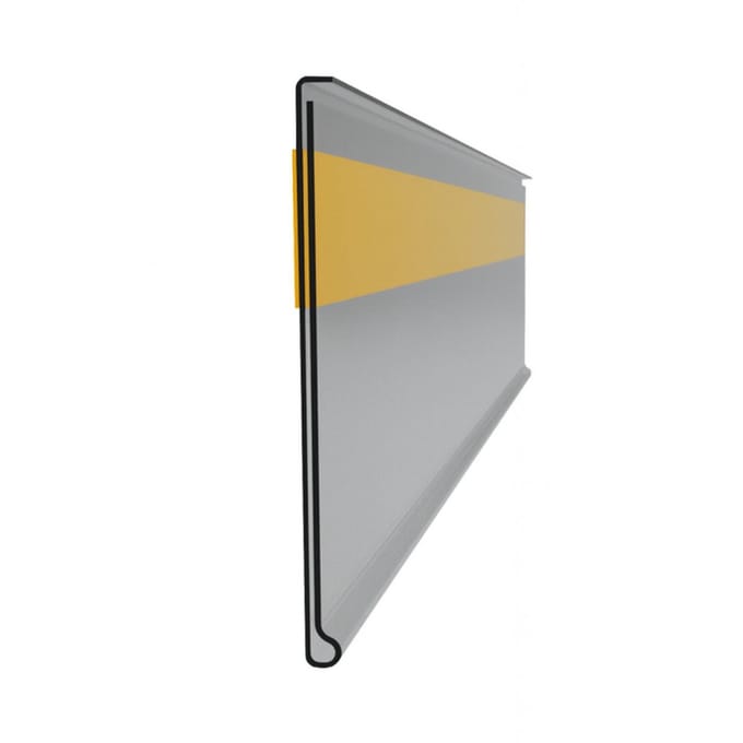 10cm Zelfklevende Prijsrail / Scanrail - Hoogte: 30 mm - Lengte 10 cm - Transparant