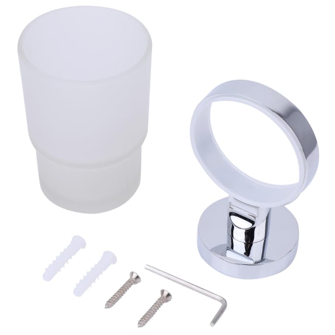 Moderne Tandenborstelbekerhouder Badkameraccessoires Producten Wandmontage (220210) white