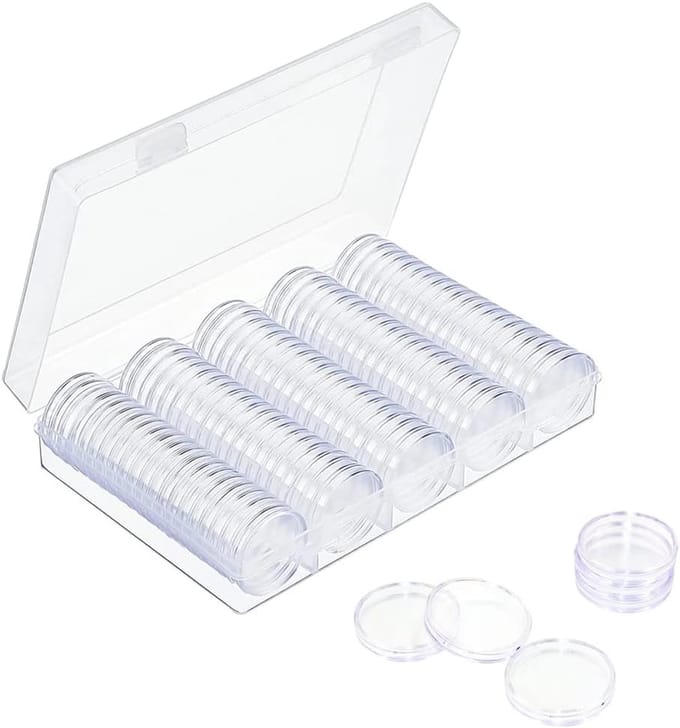 Munt Accessoires Set - Verzamel Set - Munt Bescherming - Met Schuim - Transparant