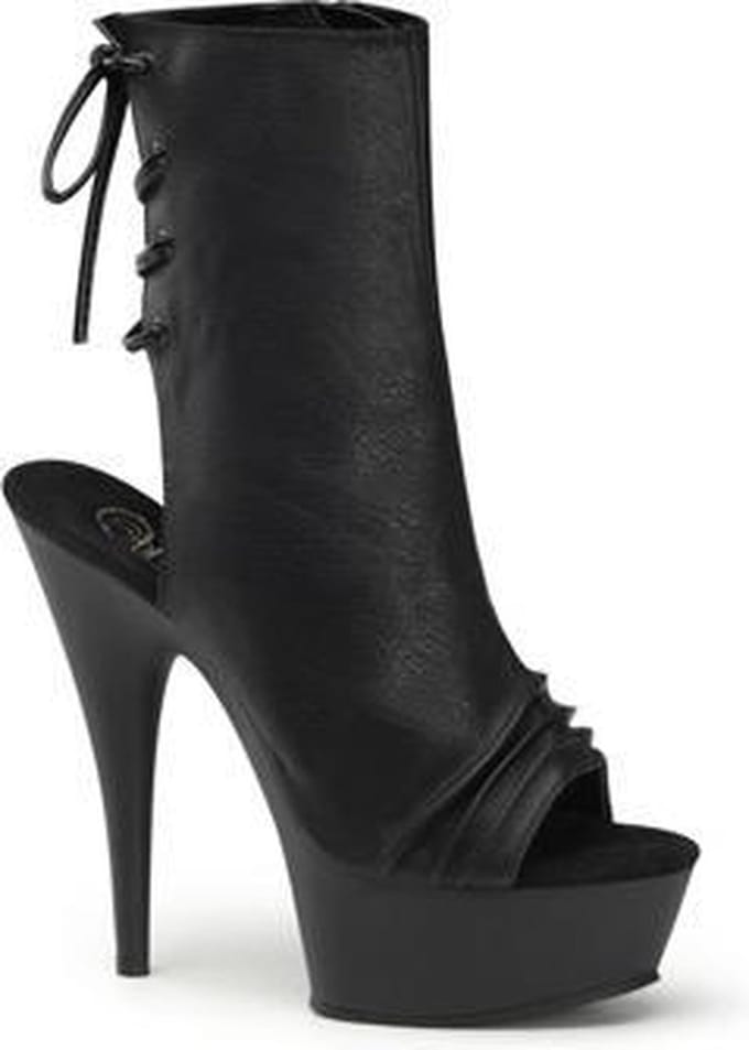 Pleaser Enkellaars -44 Shoes- DELIGHT-1018 US 13 Zwart