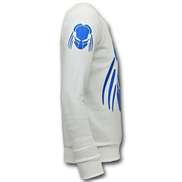 Sweater Heren - Predator Neon Print - Wit