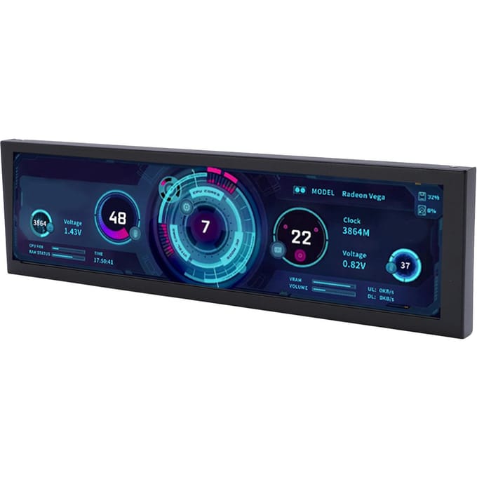 8,8 inch IPS-scherm 1920x480 resolutie Type C PH-interface Kleine geheugenkaartsleuf Computer blue