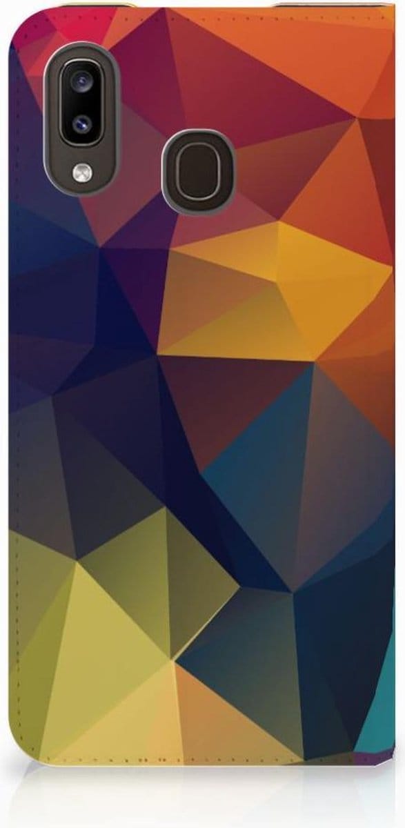 Samsung Galaxy A30 Stand Case Polygon Color