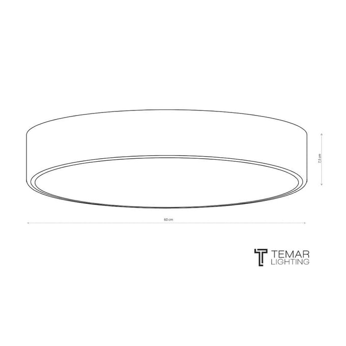 TEMAR LIGHTING Plafondlamp Cleo 300, Ø 30 cm koper