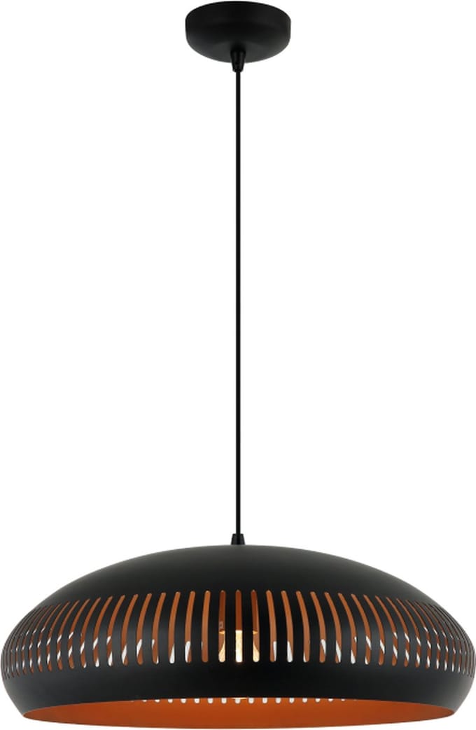 Chericoni Strisce Hanglamp - 1 lichts - Ø52 cm - E27 - Zwart