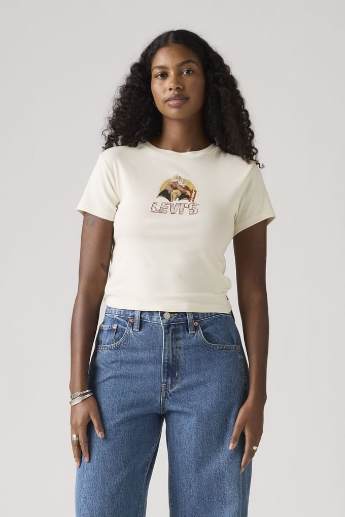 Levi's Graphic Essential Sporty Tee White Taglia: S | Maglie Sportivi Outlet | Donna | Bianco