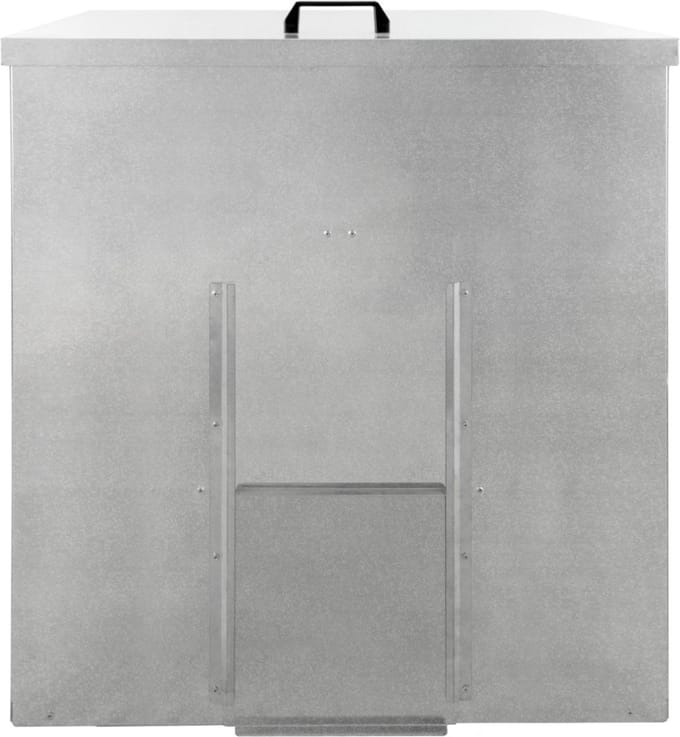 Brandstofopslagkast - zilver - 250kg - incl. kolenschep