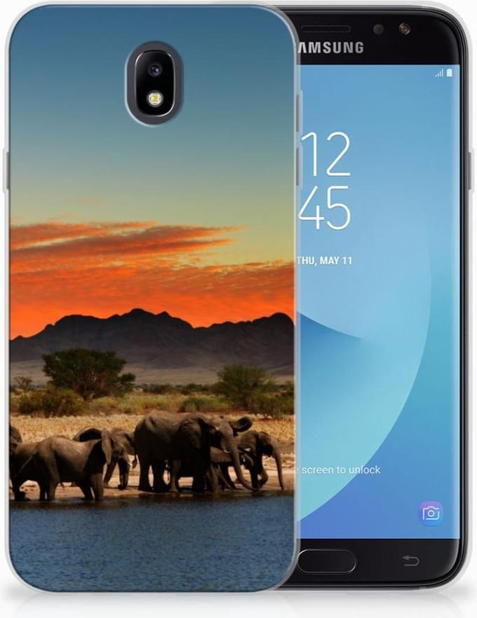 Samsung Galaxy J7 2017 | J7 Pro TPU Hoesje Olifanten