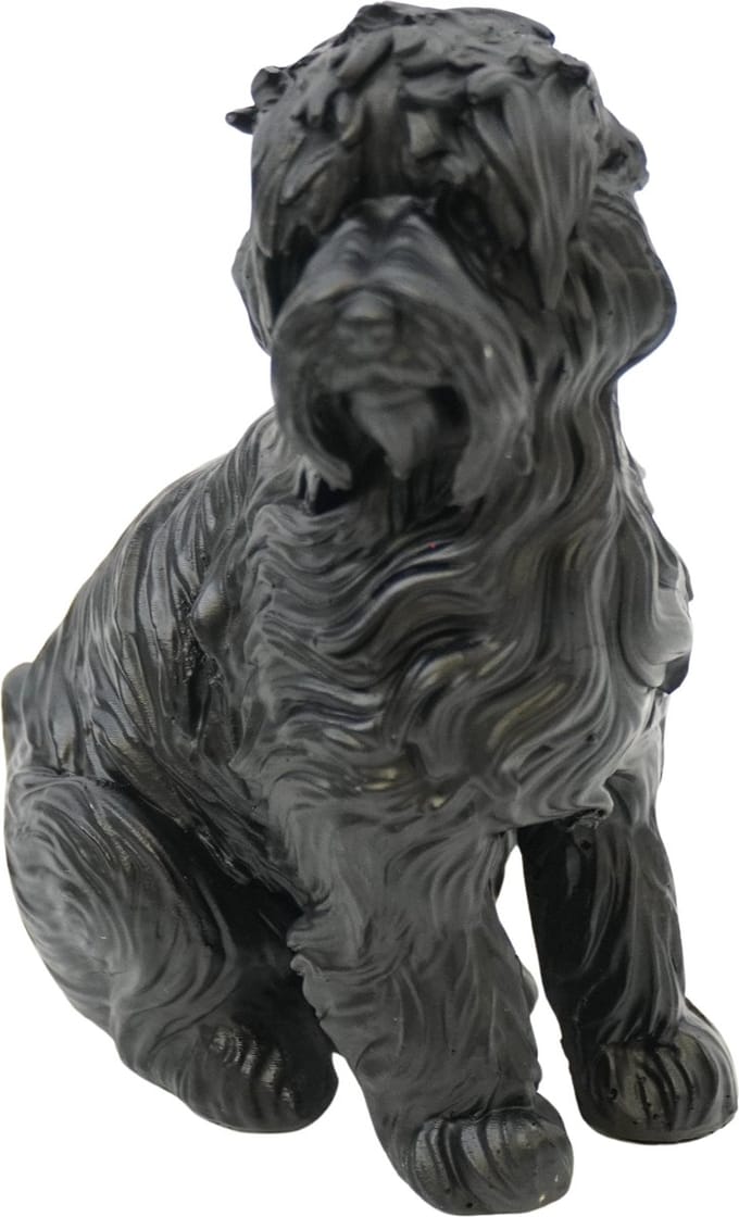 Ornament - Labradoodle - Polyresin - Zwart - 10,5x5x9cm