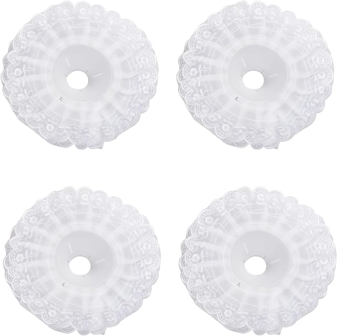 Boeket Kraag - Bloemen Decoratie - Bruiloft Versiering - DIY Boeket Houder - 24cm Diameter - Wit