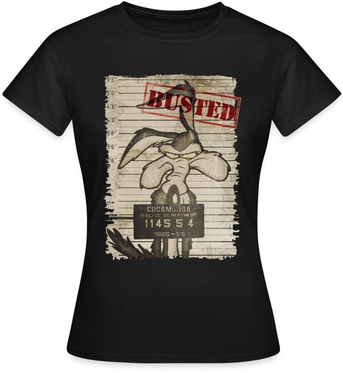 Looney Tunes Wile E. Coyote Busted T-Shirt Dames