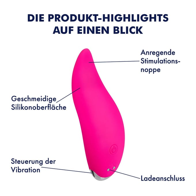 EIS, vibrator, siliconen oplegvibrator, 11 cm, waterdicht, oplaadbaar