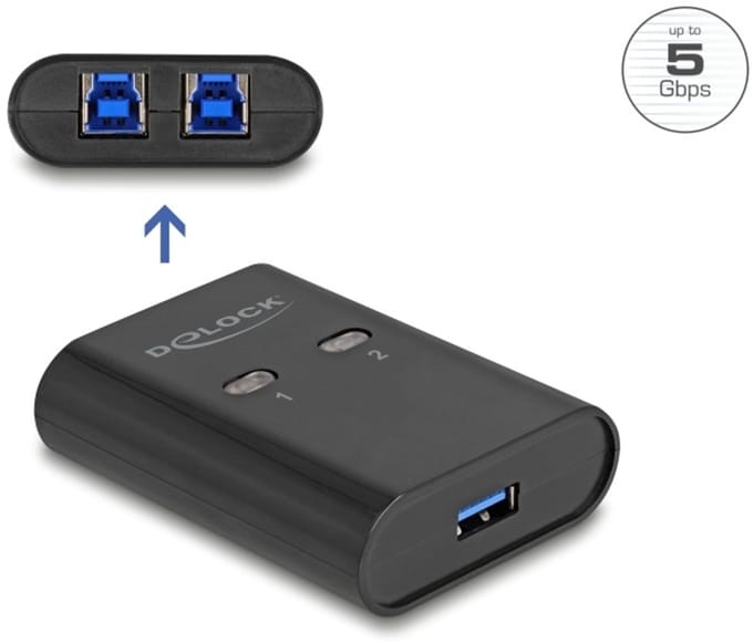 Delock USB 5 Gbps Switch 2 PC to 1 device